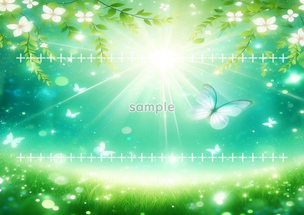 Green healing butterfly Original picture image material copyright free 46P Green_healing_butterfly_09