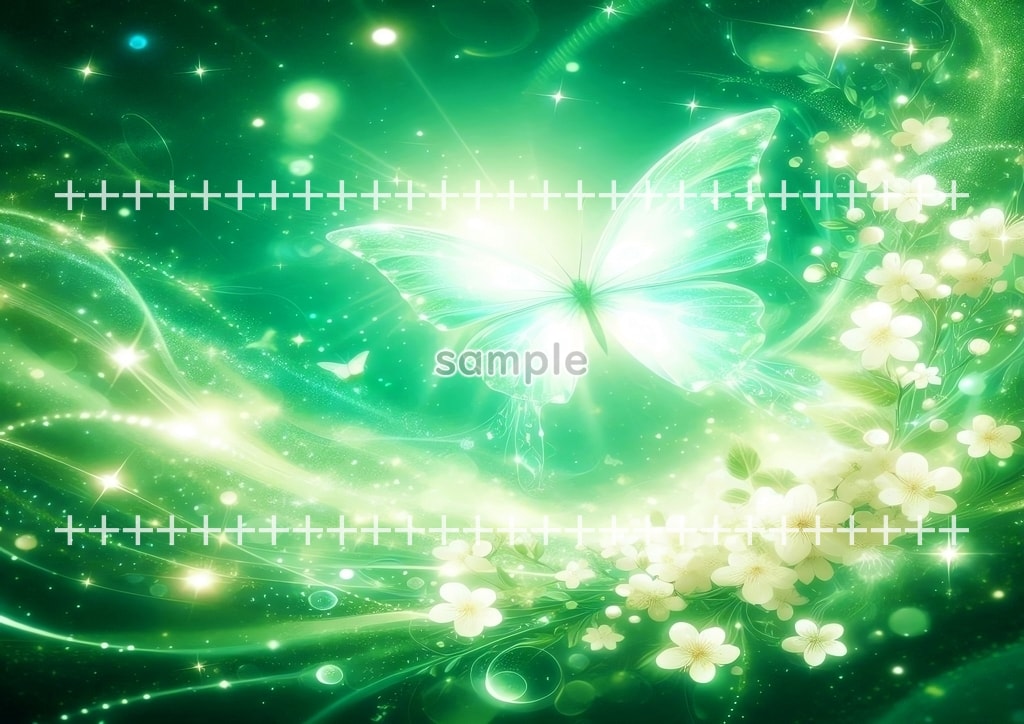 Green healing butterfly Original picture image material copyright free 46P Green_healing_butterfly_12