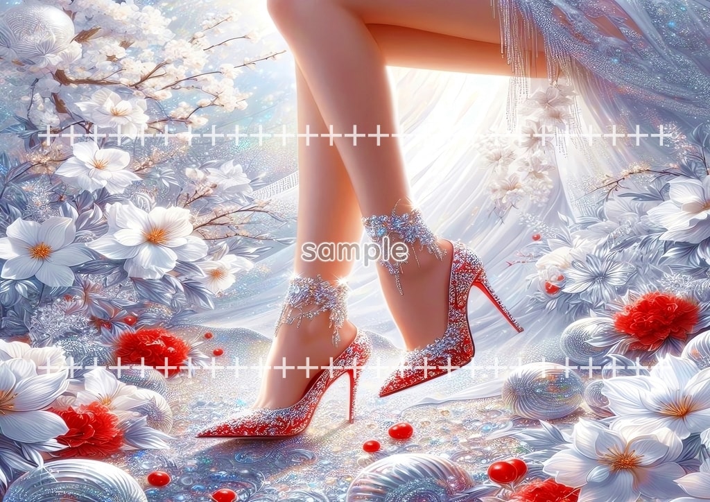 ハイヒール 01 オリジナル絵イラスト著作権フリー画像素材 44P High_heels_01_02