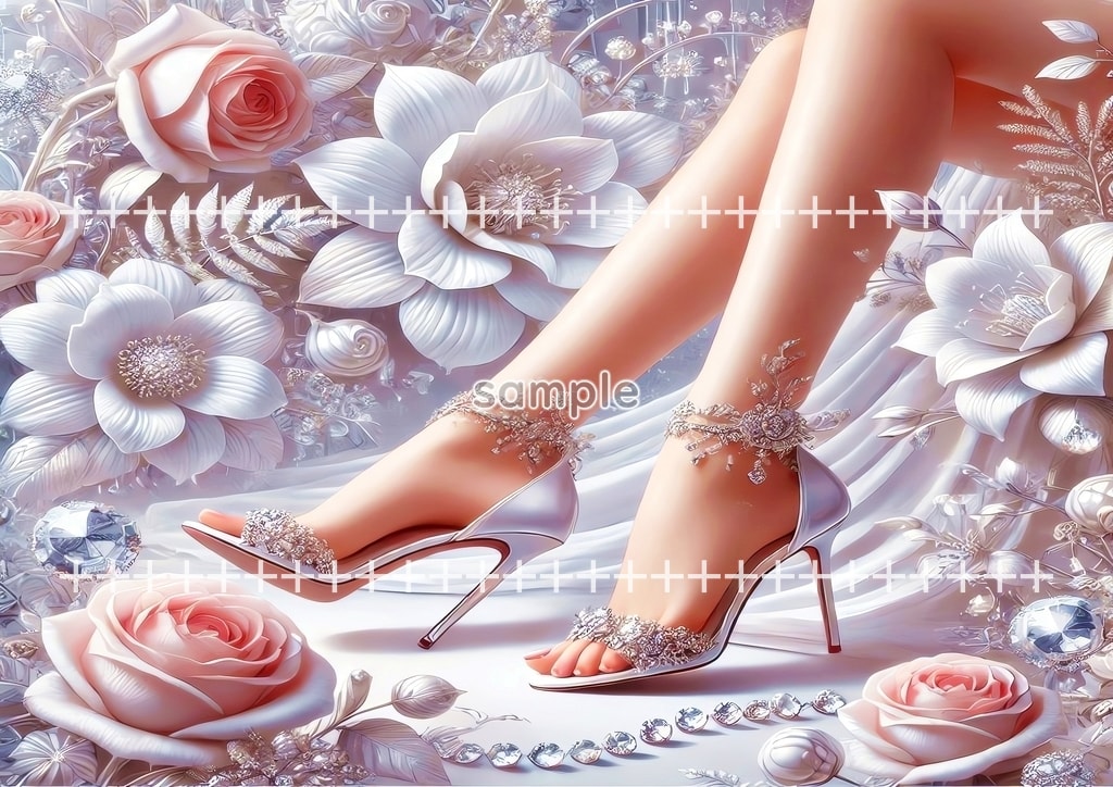 ハイヒール 01 オリジナル絵イラスト著作権フリー画像素材 44P High_heels_01_03