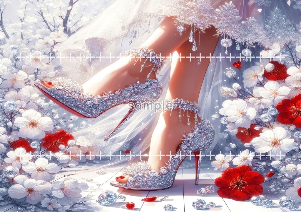 ハイヒール 01 オリジナル絵イラスト著作権フリー画像素材 44P High_heels_01_05