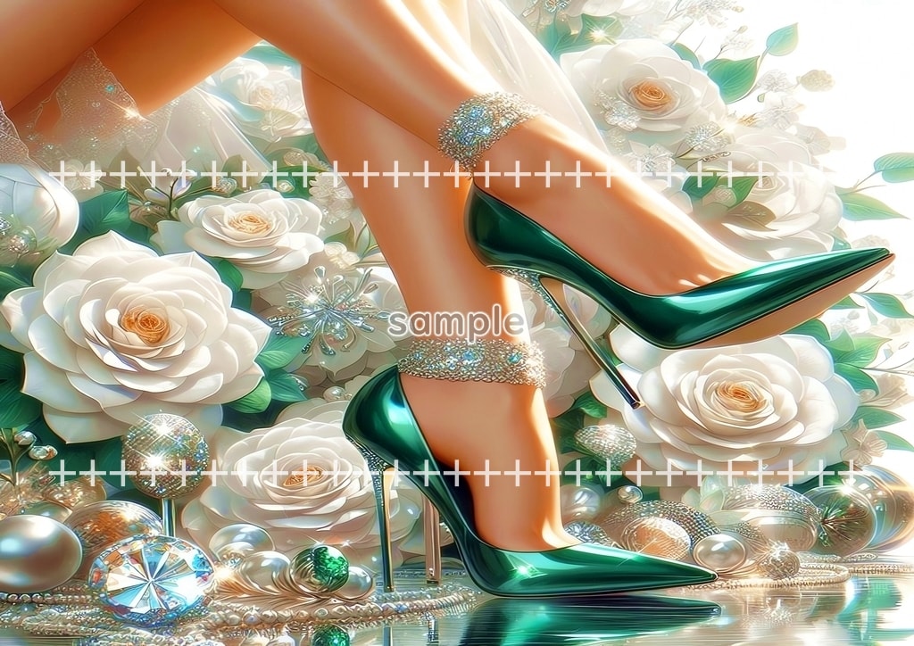 ハイヒール 01 オリジナル絵イラスト著作権フリー画像素材 44P High_heels_01_07