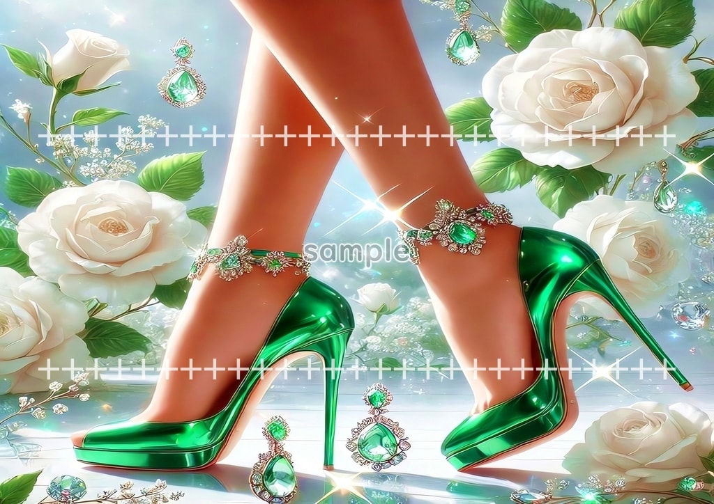 ハイヒール 01 オリジナル絵イラスト著作権フリー画像素材 44P High_heels_01_08