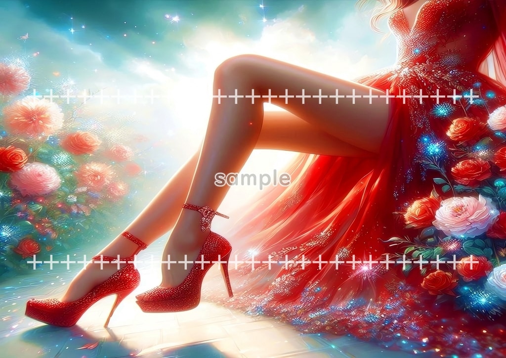 ハイヒール 01 オリジナル絵イラスト著作権フリー画像素材 44P High_heels_01_16