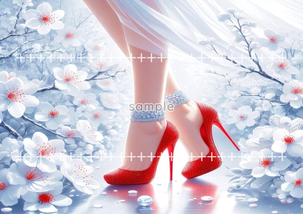 ハイヒール 01 オリジナル絵イラスト著作権フリー画像素材 44P High_heels_01_19