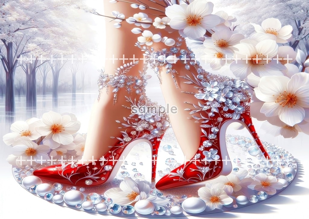 ハイヒール 01 オリジナル絵イラスト著作権フリー画像素材 44P High_heels_01_22