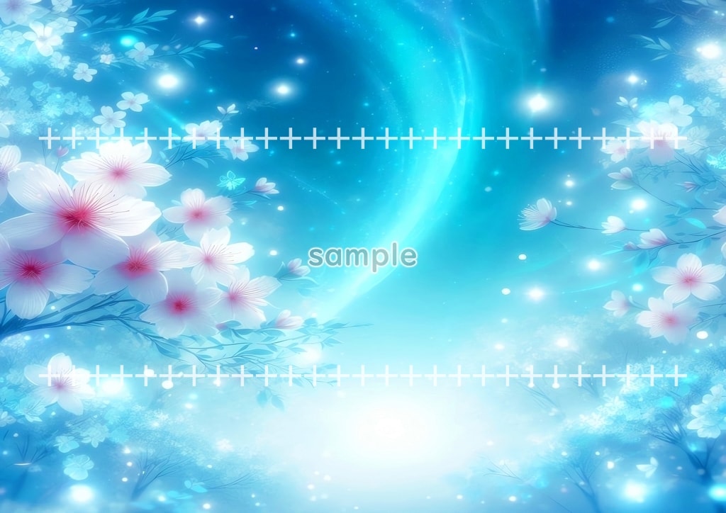 Light sakura blue Original picture image material copyright free 70P Light_sakura_blue_07