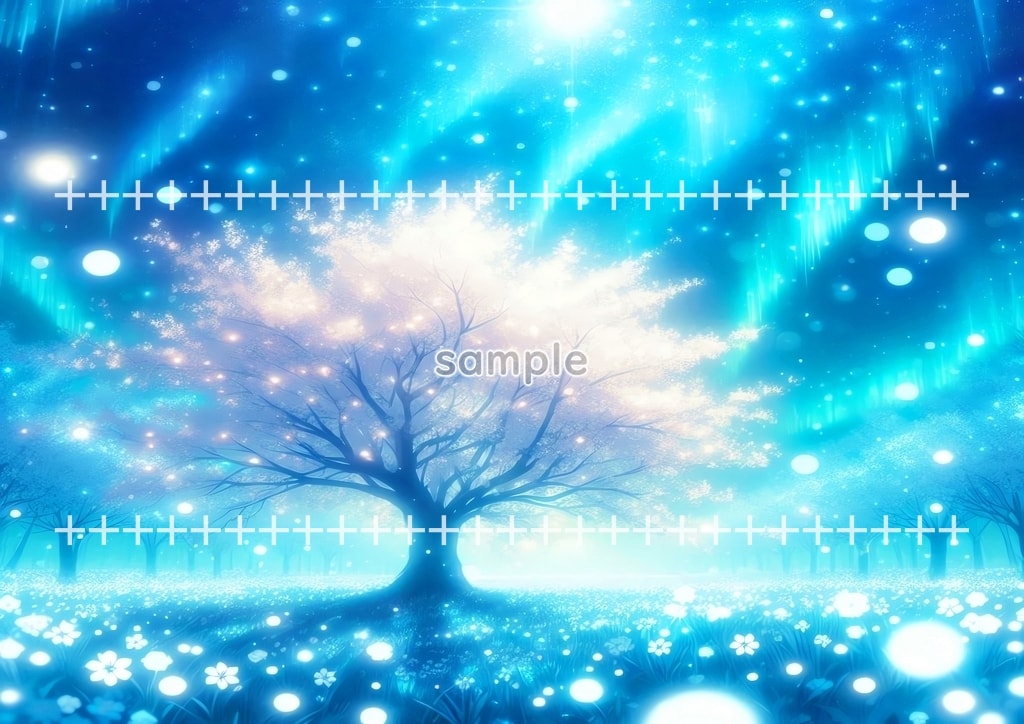 Light sakura blue Original picture image material copyright free 70P Light_sakura_blue_19