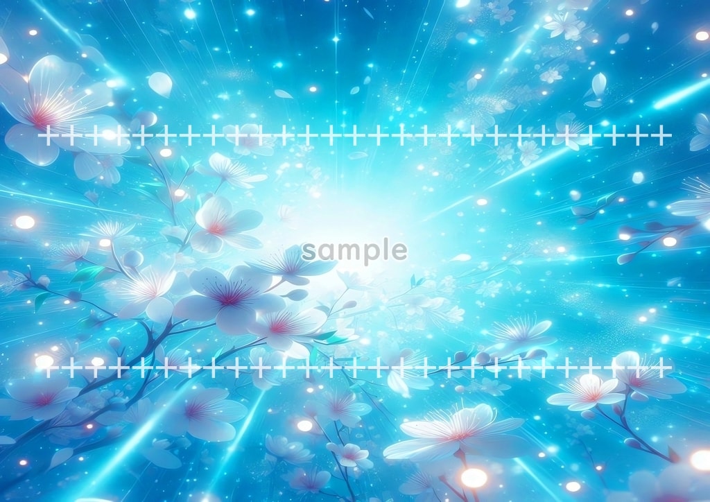 Light sakura blue Original picture image material copyright free 70P Light_sakura_blue_23