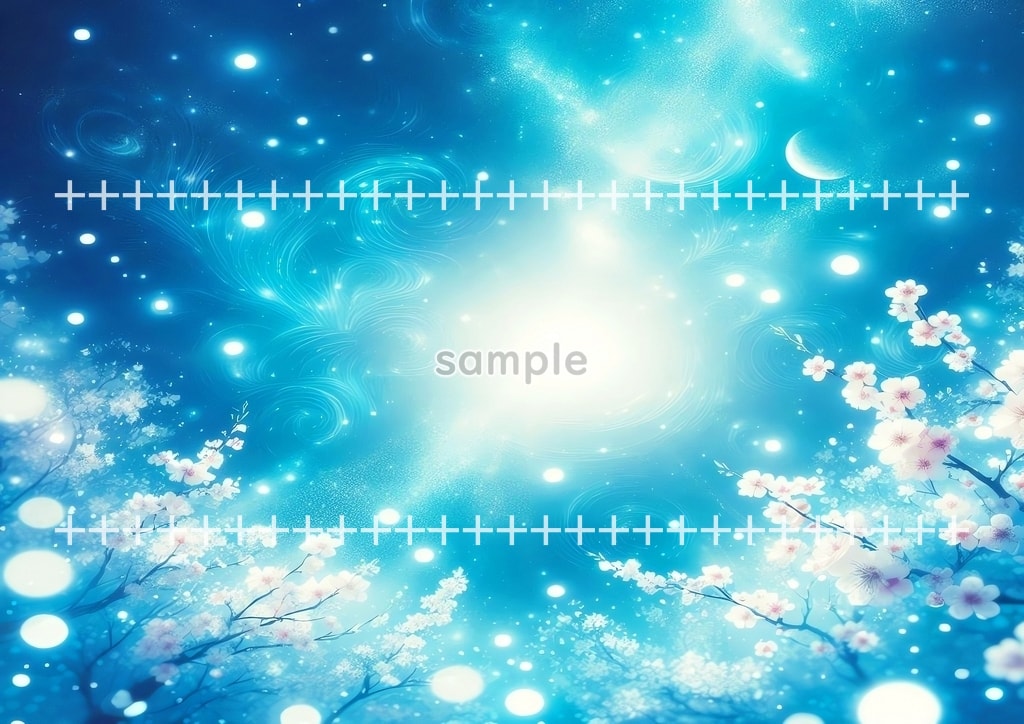 Light sakura blue Original picture image material copyright free 70P Light_sakura_blue_30