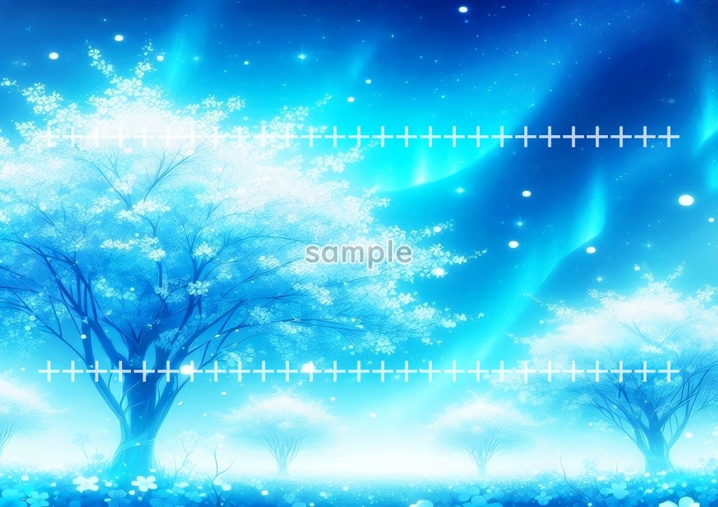 Light sakura blue Original picture image material copyright free 70P Light_sakura_blue_31