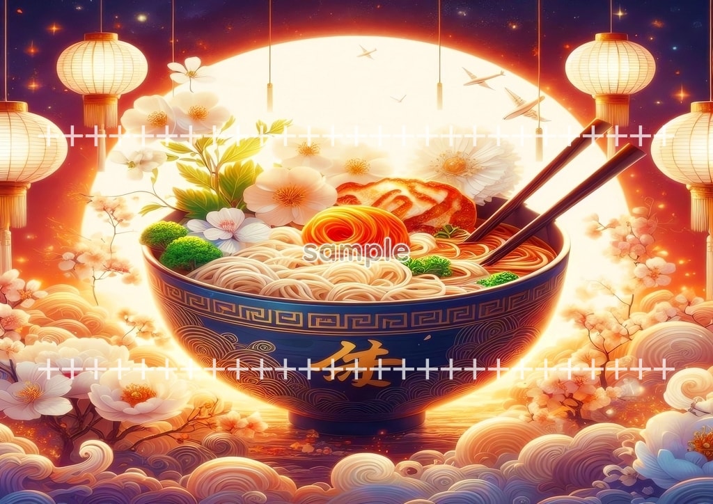 라멘 예술 01 원본 그림 디지털 아트 저작권 무료 이미지 소재 42P Ramen_art_01_03