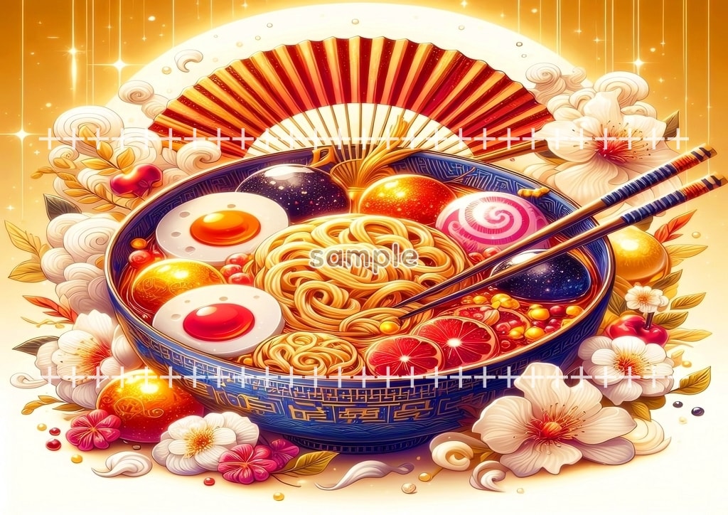 라멘 예술 01 원본 그림 디지털 아트 저작권 무료 이미지 소재 42P Ramen_art_01_09