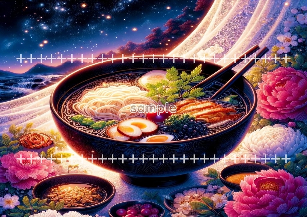 라멘 예술 01 원본 그림 디지털 아트 저작권 무료 이미지 소재 42P Ramen_art_01_11