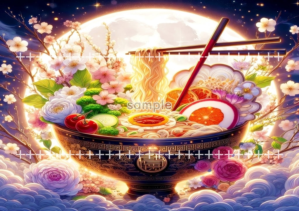 라멘 예술 02 원본 그림 디지털 아트 저작권 무료 이미지 소재 40P Ramen_art_02_22