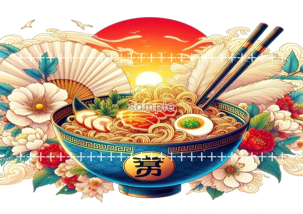 라멘 예술 02 원본 그림 디지털 아트 저작권 무료 이미지 소재 40P Ramen_art_02_23