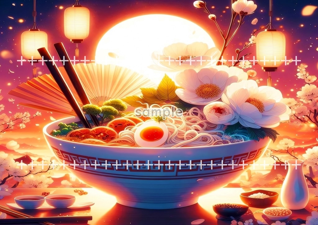 라멘 예술 02 원본 그림 디지털 아트 저작권 무료 이미지 소재 40P Ramen_art_02_29