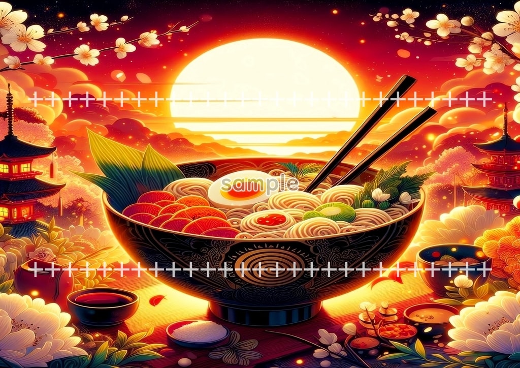 라멘 예술 02 원본 그림 디지털 아트 저작권 무료 이미지 소재 40P Ramen_art_02_30