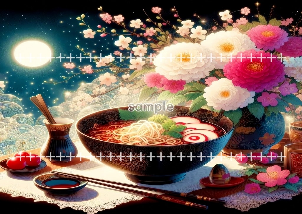 라멘 예술 02 원본 그림 디지털 아트 저작권 무료 이미지 소재 40P Ramen_art_02_31