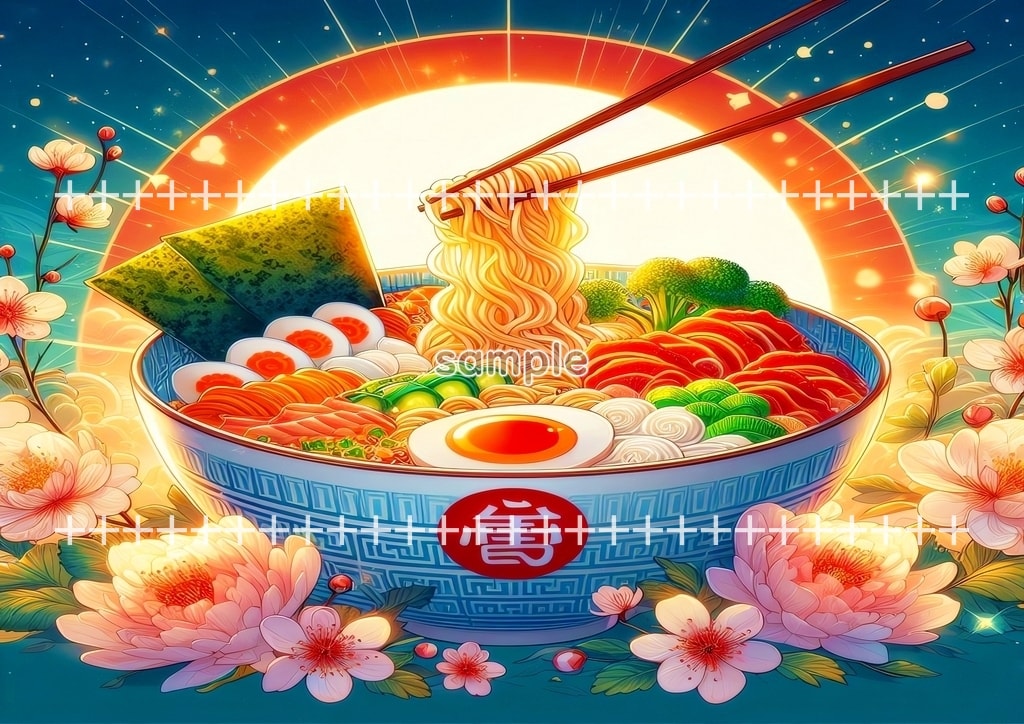 라멘 예술 03 원본 그림 디지털 아트 저작권 무료 이미지 소재 40P Ramen_art_03_44