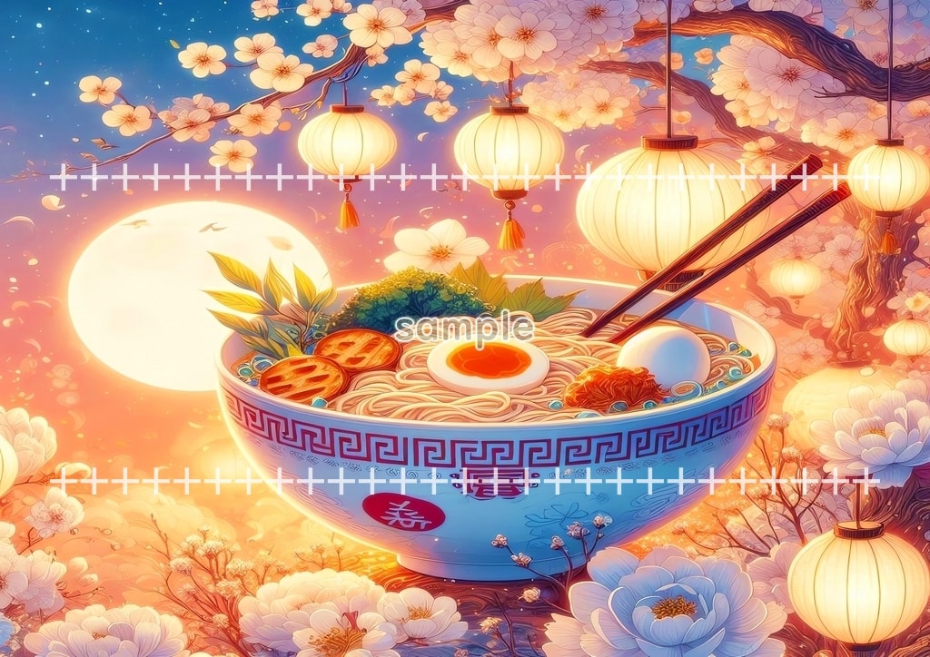 라멘 예술 03 원본 그림 디지털 아트 저작권 무료 이미지 소재 40P Ramen_art_03_45