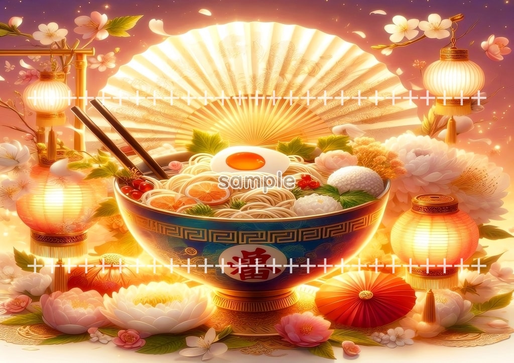 라멘 예술 03 원본 그림 디지털 아트 저작권 무료 이미지 소재 40P Ramen_art_03_48