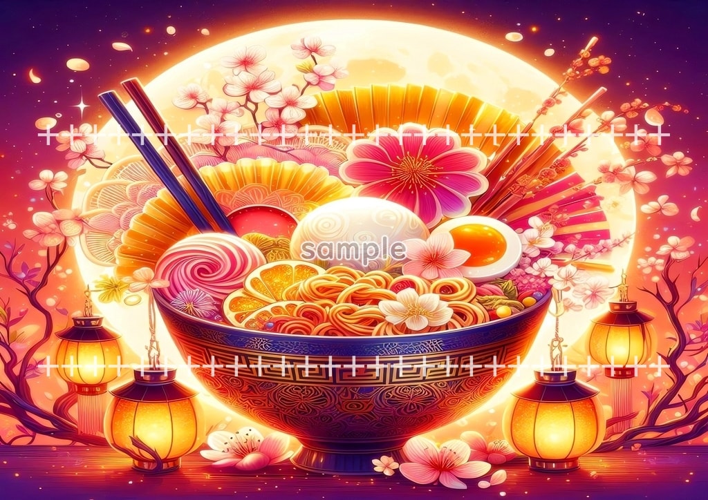 라멘 예술 03 원본 그림 디지털 아트 저작권 무료 이미지 소재 40P Ramen_art_03_51