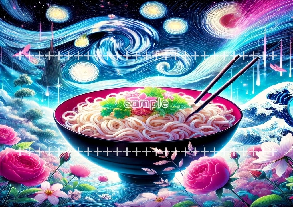 라멘 예술 03 원본 그림 디지털 아트 저작권 무료 이미지 소재 40P Ramen_art_03_55