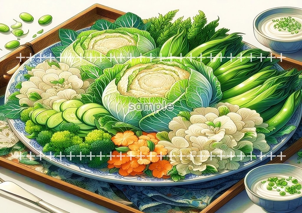 샐러드 원본 그림 디지털 아트 저작권 무료 이미지 소재 48P Salad_01