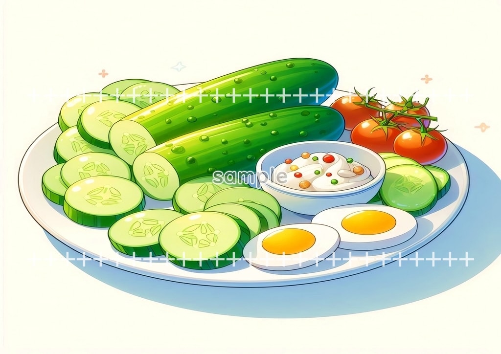 샐러드 원본 그림 디지털 아트 저작권 무료 이미지 소재 48P Salad_10