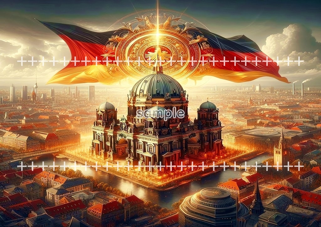 World flag scenery Europe Original picture image material copyright free 102P World_flag_scenery_Europe_Western_Europe_Germany_01