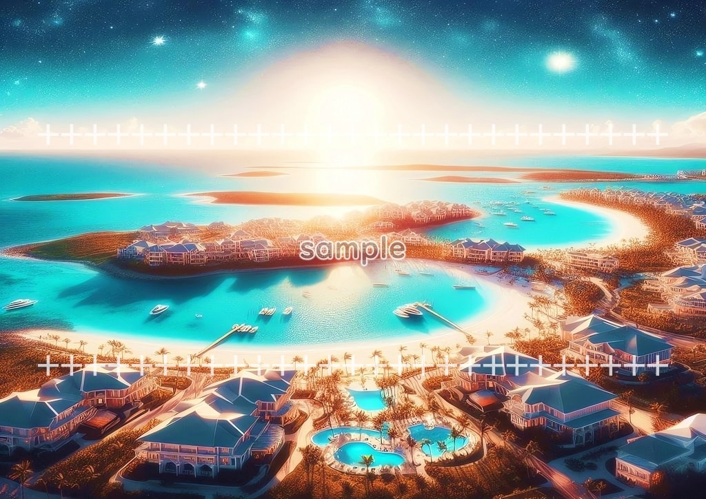 World flag scenery South America Original picture image material copyright free 86P World_flag_scenery_South_America_Turks_Caicos