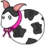 Clip art クリップアート Animal 動物 Cow 牛 22
