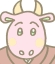 Clip art クリップアート Animal 動物 Cow 牛 46