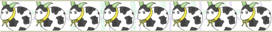 Clip art クリップアート Animal 動物 Cow 牛 54