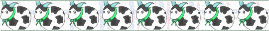 Clip art クリップアート Animal 動物 Cow 牛 55