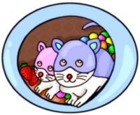 Clip art クリップアート Animal 動物 Mouse ねずみ 4