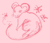 Clip art クリップアート Animal 動物 Mouse ねずみ 49