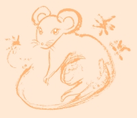 Clip art クリップアート Animal 動物 Mouse ねずみ 51