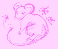 Clip art クリップアート Animal 動物 Mouse ねずみ 52