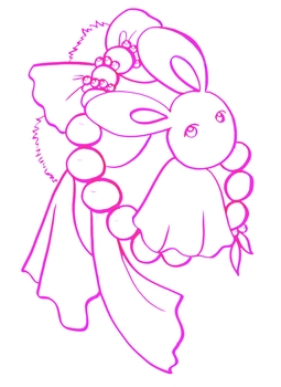Clip art クリップアート Animal 動物 Rabbit うさぎ 109