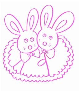 Clip art クリップアート Animal 動物 Rabbit うさぎ 114