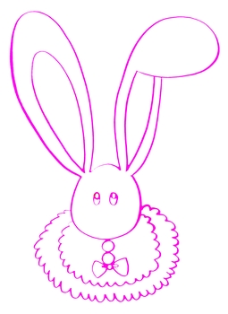 Clip art クリップアート Animal 動物 Rabbit うさぎ 116