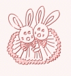 Clip art クリップアート Animal 動物 Rabbit うさぎ 44