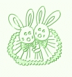 Clip art クリップアート Animal 動物 Rabbit うさぎ 46