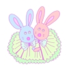 Clip art クリップアート Animal 動物 Rabbit うさぎ 52