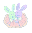 Clip art クリップアート Animal 動物 Rabbit うさぎ 53