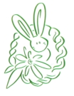 Clip art クリップアート Animal 動物 Rabbit うさぎ 68