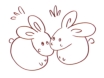 Clip art クリップアート Animal 動物 Rabbit うさぎ 76