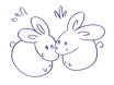 Clip art クリップアート Animal 動物 Rabbit うさぎ 77